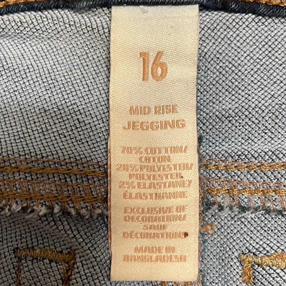 Justice Girls Mid Rise Jeggings.